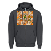 Smoke fall with gnomes Zipper Hoodie - texasbilliewilder