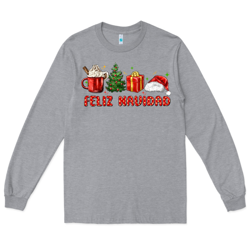 Feliz Navidad Long Sleeve Tee by MaliasSmallBusiness | Teevron
