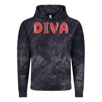 Cloud Black diva Vintage Hoodie - MaliasSmallBusiness
