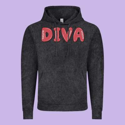 Diva Vintage Hoodie Designed By Maliassmallbusiness