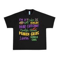 Black i'm a king cake eatin' mardi gras lovin' kinda gir Urban Heavy Tee - MaliasSmallBusiness