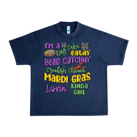 Navy i'm a king cake eatin' mardi gras lovin' kinda gir Urban Heavy Tee - MaliasSmallBusiness