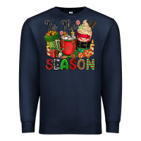 Navy tis the season Premium Sweatshirt - CowGirlArtShop