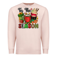 Pale Pink tis the season Premium Sweatshirt - CowGirlArtShop