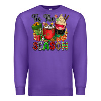 Purple tis the season Premium Sweatshirt - CowGirlArtShop