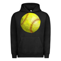 Pigment Black softball Urban Hoodie - FaDigitalArtStudio