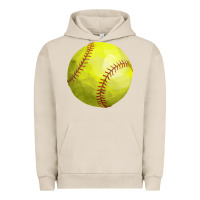 Pigment French Oak softball Urban Hoodie - FaDigitalArtStudio