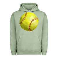 Pigment Oil Green softball Urban Hoodie - FaDigitalArtStudio