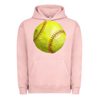 Pigment Salmon softball Urban Hoodie - FaDigitalArtStudio