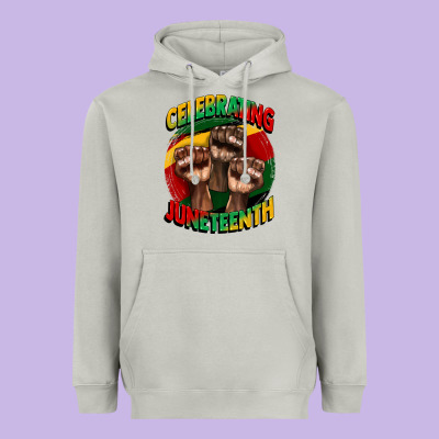 Im Celebrating Juneteenth  (1) Heavyweight Hoodie Designed By Cowgirlartshop