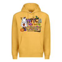 Mustard witch better have my candy Premium Hoodie - CowGirlArtShop