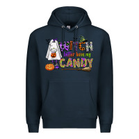Navy witch better have my candy Premium Hoodie - CowGirlArtShop