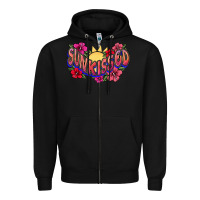 Black sunkissed Zipper Hoodie - NancyCooperArtShop