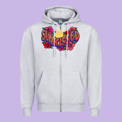 Sunkissed Zipper Hoodie Designed By Nancycooperartshop
