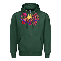 Sports Green sunkissed Zipper Hoodie - NancyCooperArtShop