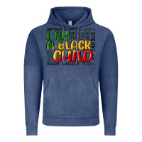 Vintage Denim i am a black child Vintage Hoodie - MaliasSmallBusiness