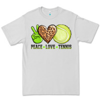 Dove Grey peace love tennis Premium Tee - AdoDesignShop