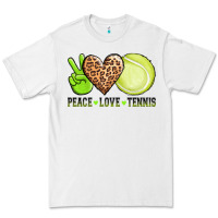 White peace love tennis Premium Tee - AdoDesignShop