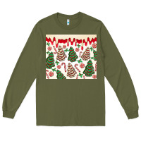 Army Green christmas tree cakes Long Sleeve Tee - MaliasSmallBusiness