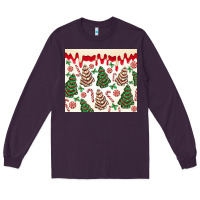 Plum christmas tree cakes Long Sleeve Tee - MaliasSmallBusiness