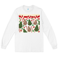 White christmas tree cakes Long Sleeve Tee - MaliasSmallBusiness