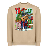 Mushroom Fa la la la skeleton farm Heavyweight Sweatshirt - NancyCooperArtShop