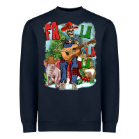 Fa La La La Skeleton Farm Heavyweight Sweatshirt | Teevron