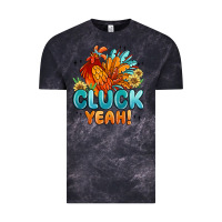 Cloud Black cluck yeah Vintage Tee - MaliasSmallBusiness