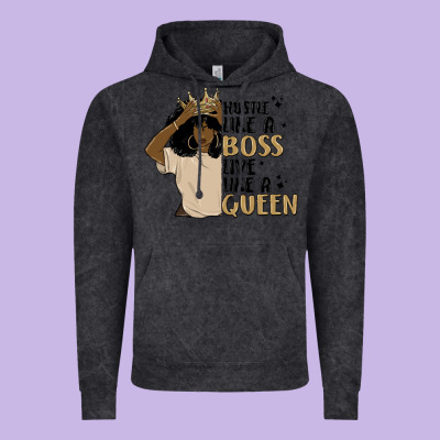 Hustle Like A Boss Live Like A Queen Vintage Hoodie Designed By Maliassmallbusiness