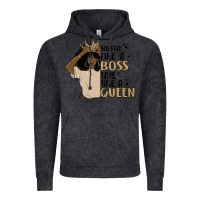 Vintage Black hustle like a boss live like a queen Vintage Hoodie - MaliasSmallBusiness