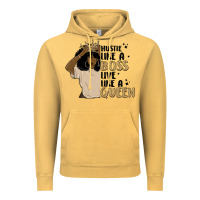 Vintage Mustard hustle like a boss live like a queen Vintage Hoodie - MaliasSmallBusiness