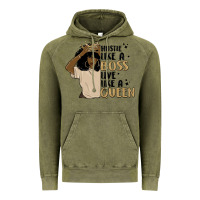 Vintage Olive hustle like a boss live like a queen Vintage Hoodie - MaliasSmallBusiness