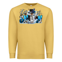 Antique Gold let it snow Premium Sweatshirt - CowGirlArtShop