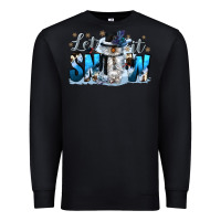 Black let it snow Premium Sweatshirt - CowGirlArtShop