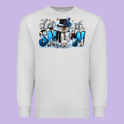 Let It Snow Premium Sweatshirt Designed By Cowgirlartshop