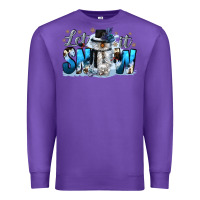 Purple let it snow Premium Sweatshirt - CowGirlArtShop