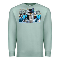 Seafoam let it snow Premium Sweatshirt - CowGirlArtShop