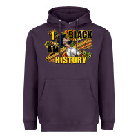 Plum i am black history Heavyweight Hoodie - CowGirlArtShop