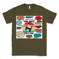Army Green ı keep all my dad jokes in a dad a base Classic Tee - MaliasSmallBusiness