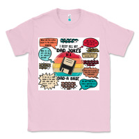 Bubblegum Pink ı keep all my dad jokes in a dad a base Classic Tee - MaliasSmallBusiness