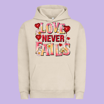 Love Never Fails Urban Hoodie Designed By Fadigitalartstudio