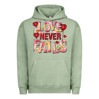 Pigment Oil Green Love never fails Urban Hoodie - FaDigitalArtStudio