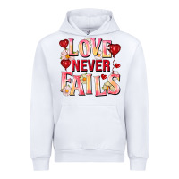 White Love never fails Urban Hoodie - FaDigitalArtStudio