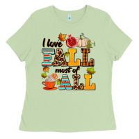 Matcha i love fall most of all Ladies Tee - AdoDesignShop
