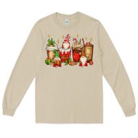 Mushroom Christmas gnomes coffee cups Long Sleeve Tee - MaliasSmallBusiness