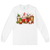 White Christmas gnomes coffee cups Long Sleeve Tee - MaliasSmallBusiness