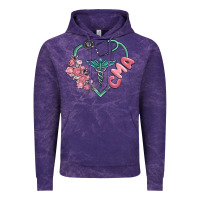 Cloud Purple cma  heart Vintage Hoodie - MaliasSmallBusiness