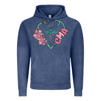 Vintage Denim cma  heart Vintage Hoodie - MaliasSmallBusiness