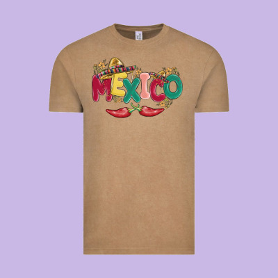 Mexico Vintage Tee Designed By Maliassmallbusiness