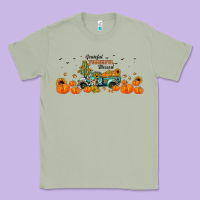 Grateful Thankful Blessed Classic Tee Designed By Jahusdesignshop